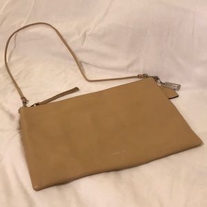 Coach Tan Leather X-Large Bleaker Bag